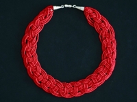 Le_Fanciulle Braided Bead Necklace